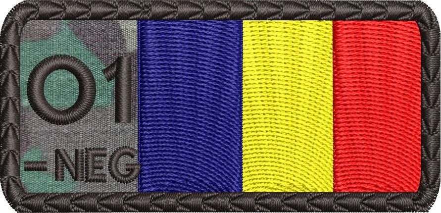 ECUSON GRUPA SANGUINA O1 NEG TRICOLOR COMBAT